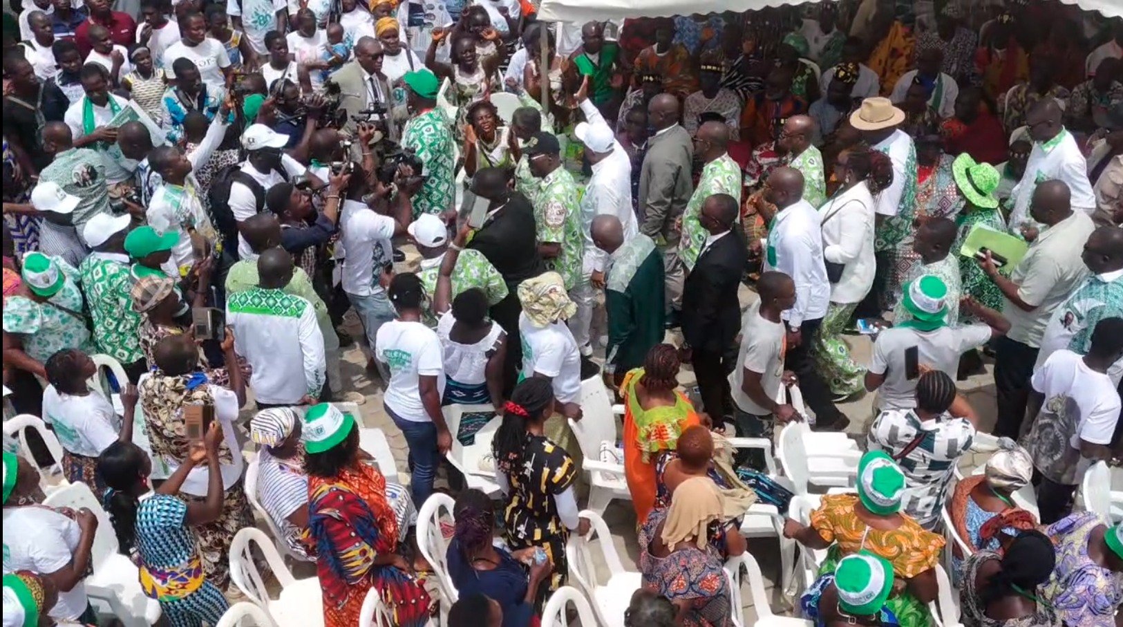 Rassemblement militant PDCI-RDA à Djébonoua